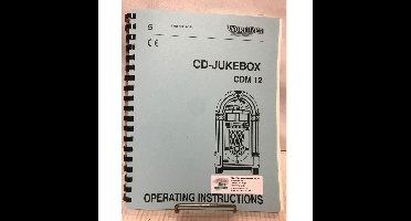 Wurlitzer One More Time Jukebox CDM12 Operating Instructions Manual