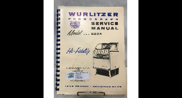Wurlitzer Jukebox 2204 Service Manual