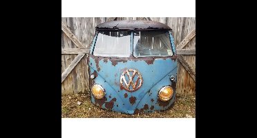 Volkswagen Minivan Voorkant - Zeldzame Gesplitste Ruiten - Origineel - Blauw