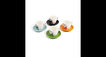 Set Van 4 Volkswagen Bus Espresso Kopjes