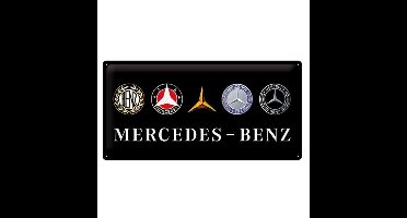 Mercedes Benz Logo's Metalen Bord 25 x 50 cm
