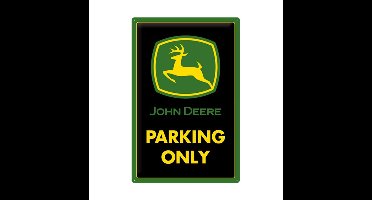 Metalen Bord 40 x 60cm John Deere - Parking Only