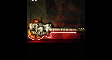 Led Zeppelin - Gibson Gitaar Neon Verlichting 117 x 45 cm - Rood, Wit