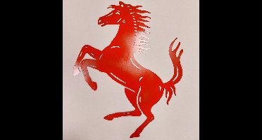 Ferrari Cavallino Rampante Emaille Bord - 70 x 57cm LAATSTE STUKS | 40% korting