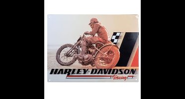 Harley-Davidson Beach Racer Tinnen Bord- 40 x 30cm