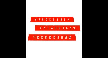Ami Continental 2 Letters En Nummers Strips (Set van 3)