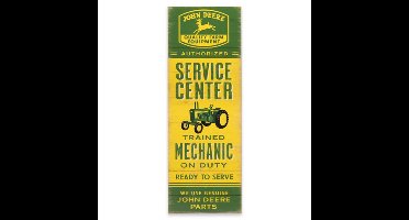 John Deere Service Center Houten Bord - 86 x 31cm
