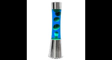 Fisura Lava Lamp - Blauw Met Groene Lava