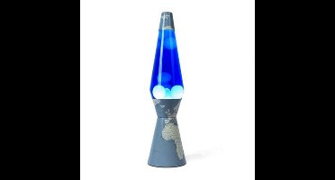 Fisura Lava Lamp Bullet - Wereld Base Met Witte Lava