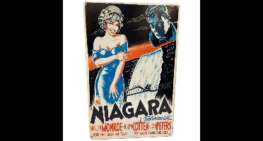 Marilyn Monroe Niagara Movie Poster Metalen Bord 29.5 x 44.5 cm