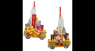Kurt S. Adler NYC Santa In Taxi Glazen Kersthanger | 20% korting