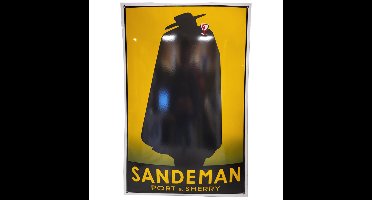 Sandeman Port & Sherry Emaille Bord - 60 x 40 cm