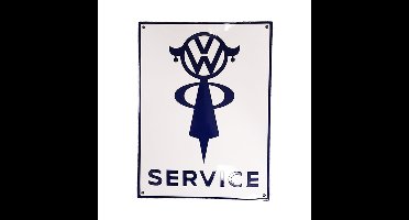 Volkswagen Service Vrouw Emaille Bord - 40 x 30cm