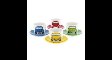 VW Beetle Espresso Kopjes - Set van 4
