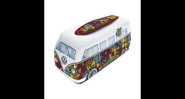 Volkswagen T1 Bulli Bus 3D Neoprene Universele Opbergtas - Bloemen