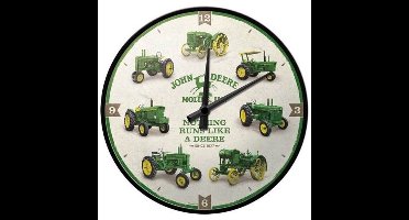 Wandklok John Deere Moline - "Nothing Runs Like A Deere"