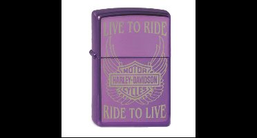 Zippo Lighter Harley-Davidson Live to Ride, Purple
