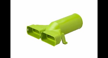 Air Excellent AE55sc Ventieladapter 180° 125 met 1 afdekkap