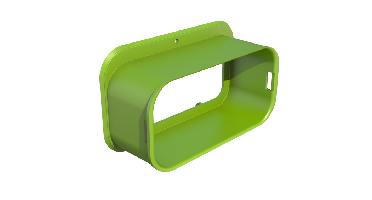 Air Excellent Aansluitstuk AE55sc voor metalen luchtverdeelkast