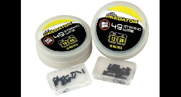 Fox Rage Predator 49 Strand Steel Wire 12Kg/26Lb 10M Inc Crimps 12kg / 26lbs