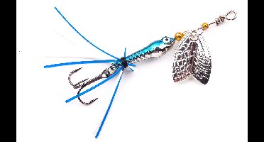 Spro Larva Mayfly Spinner Treble 5Cm 4Gr Cartreuse Blue