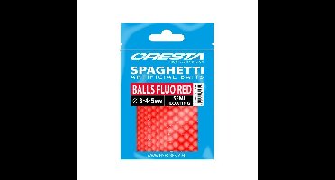 Cresta Spaghetti Balls 15St. Fluo Red