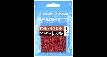 Cresta Spaghetti Worms 15St. Blood Red
