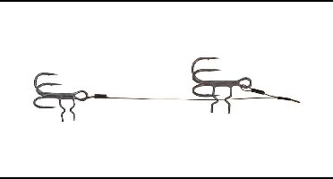Fox Rage Strike Point Double Stinger 13 & 6cm 40lb Size 1 & 2 2st.