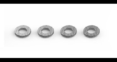 Fox Black Label Leather Washers 4st.