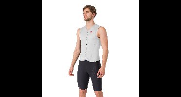 Castelli free sanremo 3 suit sleeveless wit zwart heren
