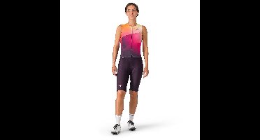 Castelli free sanremo 3 suit sleeveless oranje dames