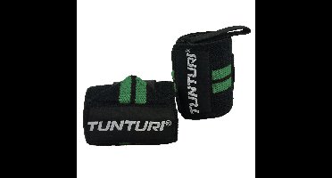 Tunturi Crossfit Wrist Wraps | Pols Wraps | Zwart/Green | Per Paar
