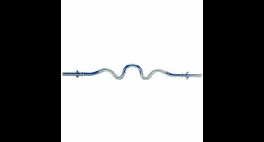 Tunturi Curlstang (extra gebogen) l chroom l 120 cm l Ø 30 mm
