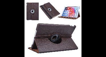 iPad 9/8/7 Hoes - 9e/8e/7e Generatie - 10.2 Inch - Case Cover Hoesje - Bookcase - 2021/2020/2019 - 360 Draaibaar - Roterend - Met Standaard - Bruin