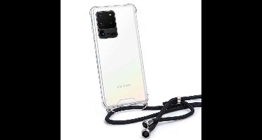 FONU Siliconen Anti-Shock Back Case Met Touw Samsung S20 Ultra