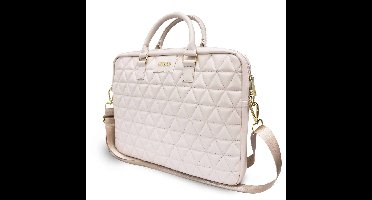 Guess Quilted Bag Geschikt voor Notebook 15" - Roze