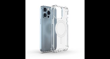 Stevig transparant iPhone 14 Pro hoesje met magnetische werking