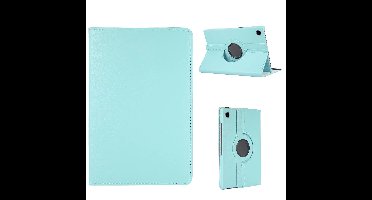 Samsung Galaxy Tab A9 Plus hoes - 11 inch - Hoesje - Case Cover - Bookcase - 360 Draaibaar - Met Standaard - Beschermhoes Tab A9 Plus - Lichtblauw
