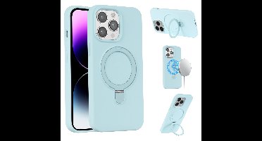 Magnetisch siliconen hoesje iPhone 14 Pro Max - Blauw