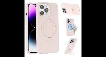 Magnetisch siliconen hoesje iPhone 14 Pro Max - Roze