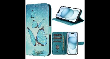 Solidenz bookcase iPhone 16 - Vlinders