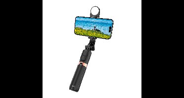 WiWu Mini Selfie stick - Met Bluetooth - Zwart