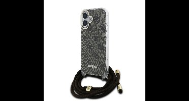 Guess IML 4G Crossbody iPhone 16 hoesje met koord - Bruin