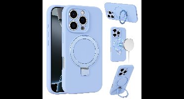 Siliconen hoesje iPhone 16 Pro geschikt voor MagSafe - Blauw