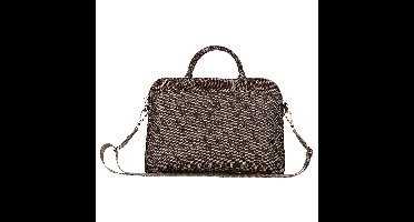 Guess PU 4G Triangle Logo Laptoptas voor 13/14/15 inch - Bruin