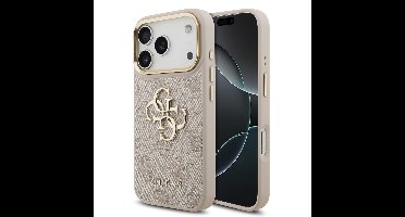 Guess 4G Metal Logo iPhone 17 Pro hoesje - Roze