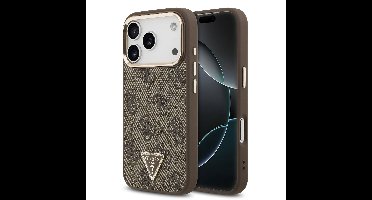 Guess 4G Triangle Logo iPhone 17 Pro hoesje met MagSafe - Bruin