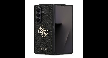 Guess 4G Metal Logo Samsung Galaxy Z Fold7 hoesje - Zwart
