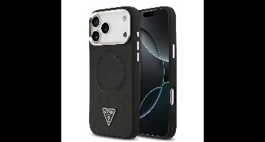 Guess Triangle Logo iPhone 17 Pro hoesje met MagSafe - Zwart