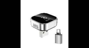 WiWU Carplay Adapter - Draadloze Carplay Dongle - Zilver